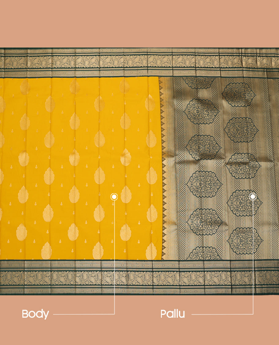 Yellow Budget Silk Saree