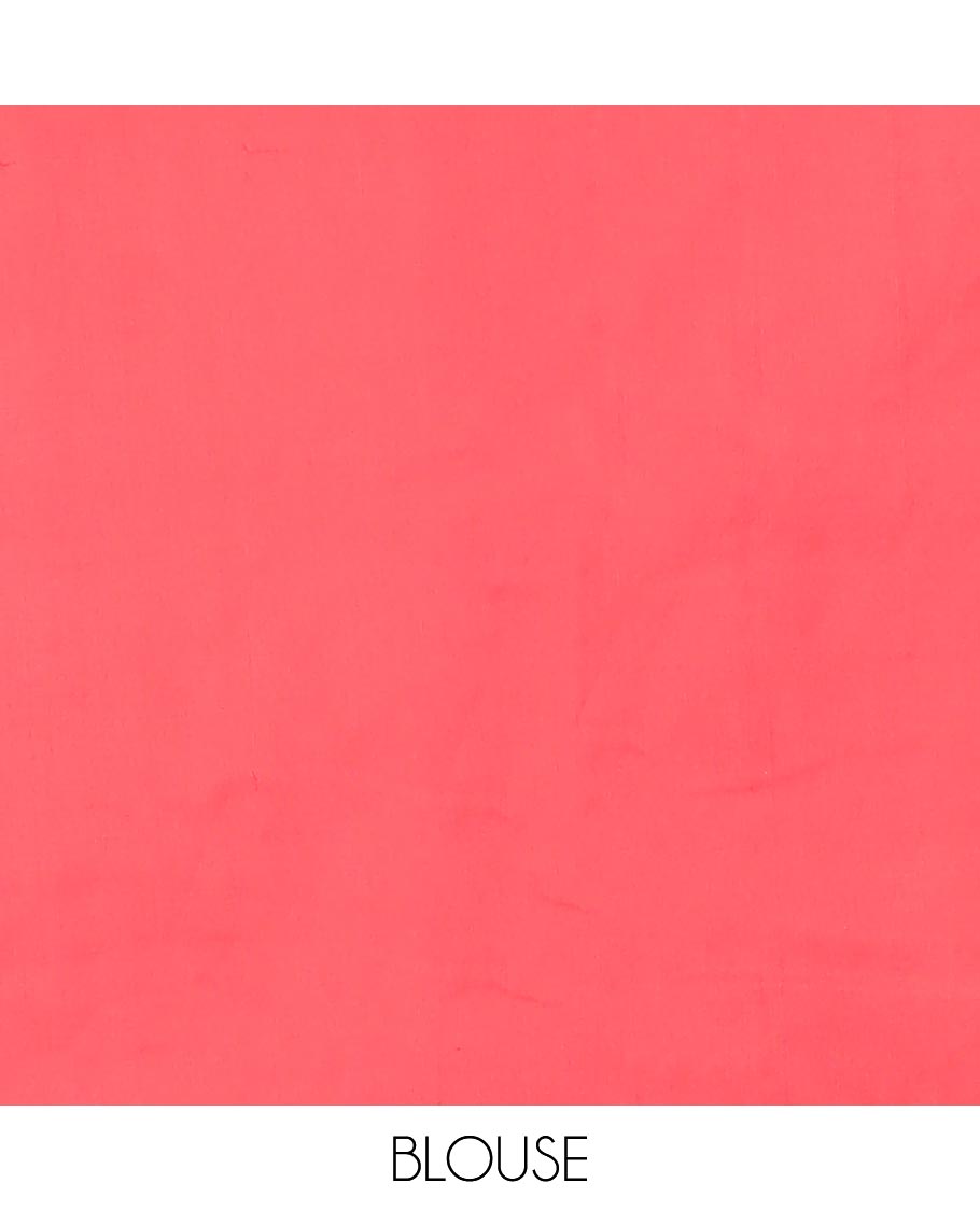 Black ikkat cotton design with intricate design, contrast plain border & gemonetric design pallu