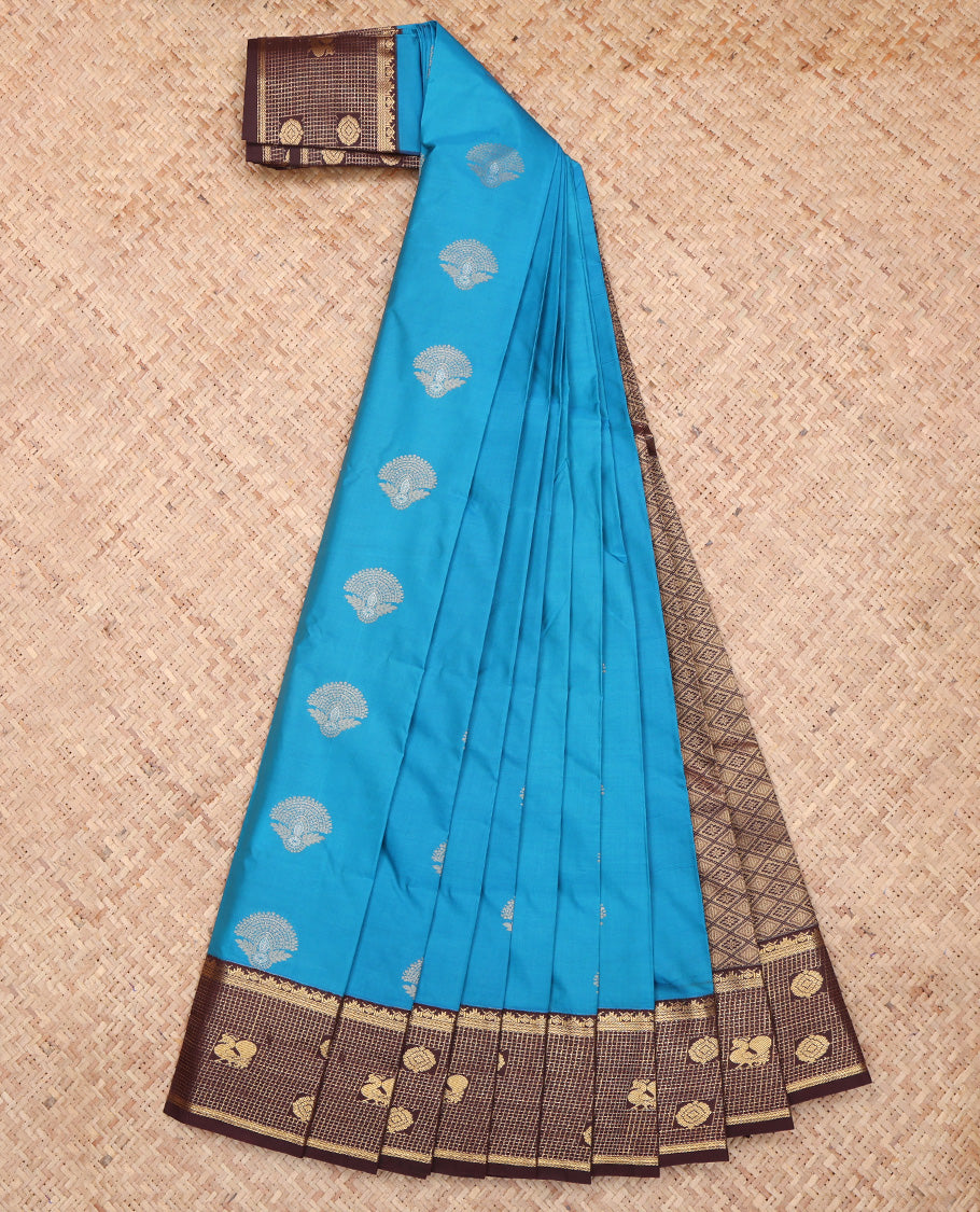 Blue Budget Silk Saree