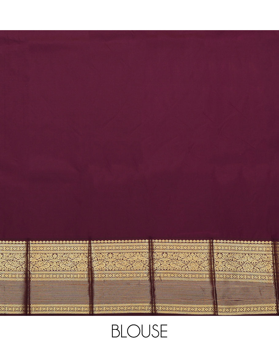 Mustard Budget Silk Saree, Sparsely Woven with Zari Buttas and Stripes, Captivating Contrast Traditional Zari Design Border, Grand Pallu, and a Contrast Blouse