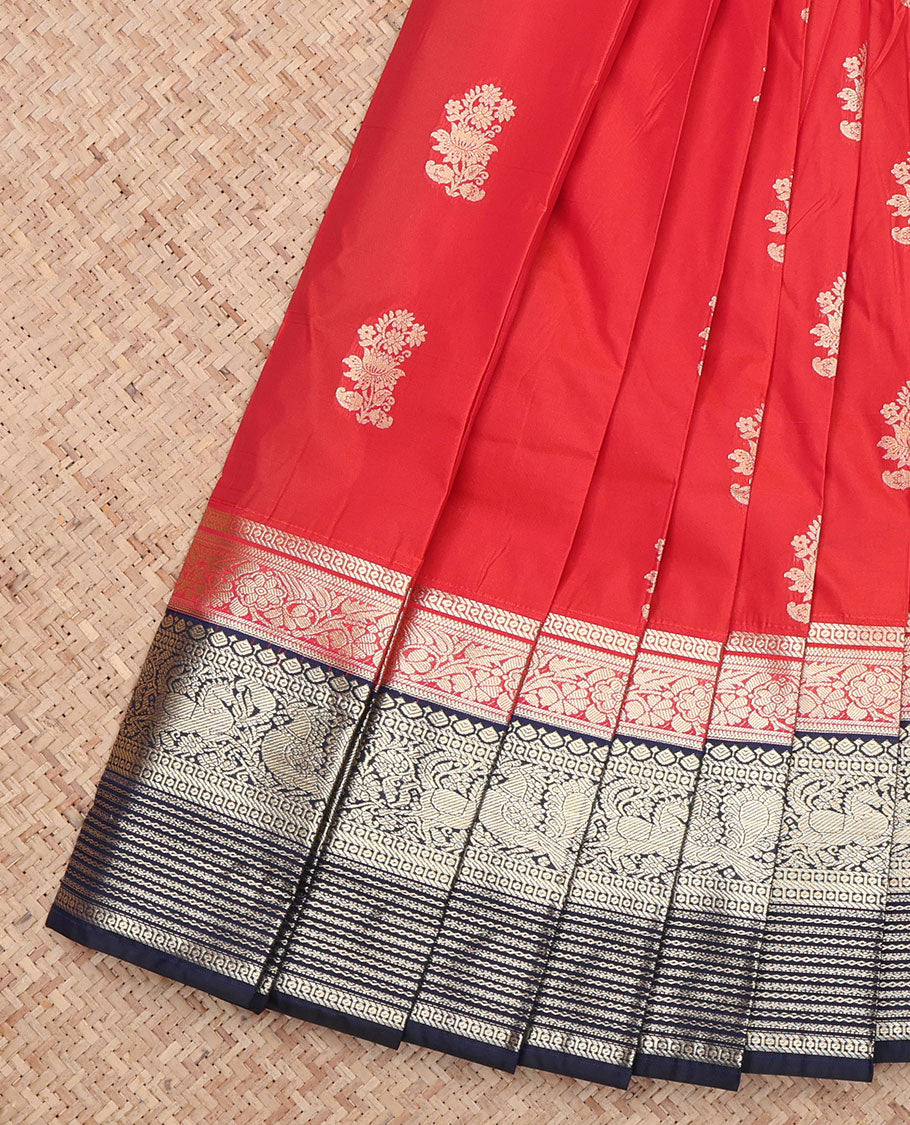 Red Buttas Budget Silk Saree