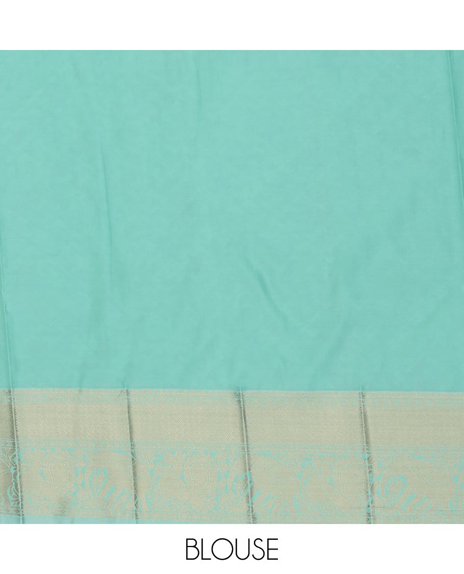 Red mayil buttas enclosed checked design gift saree, contrast traditional zari design border, and intricate pallu