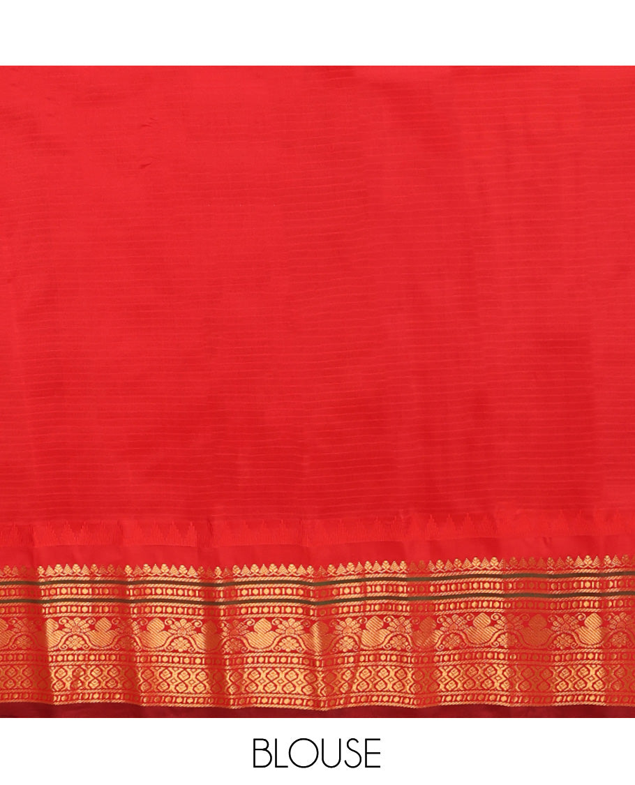 Grey Gadwal Silk Mix Saree