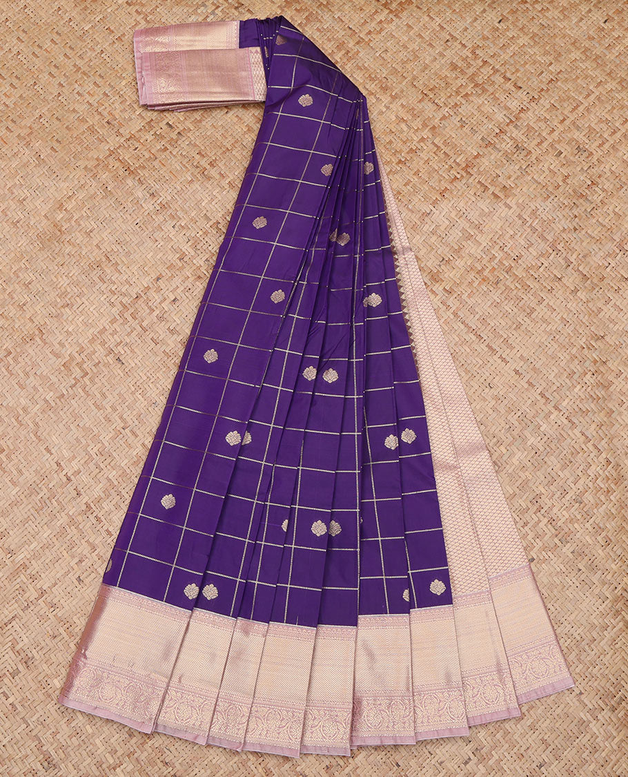 Violet Budget Silk Saree