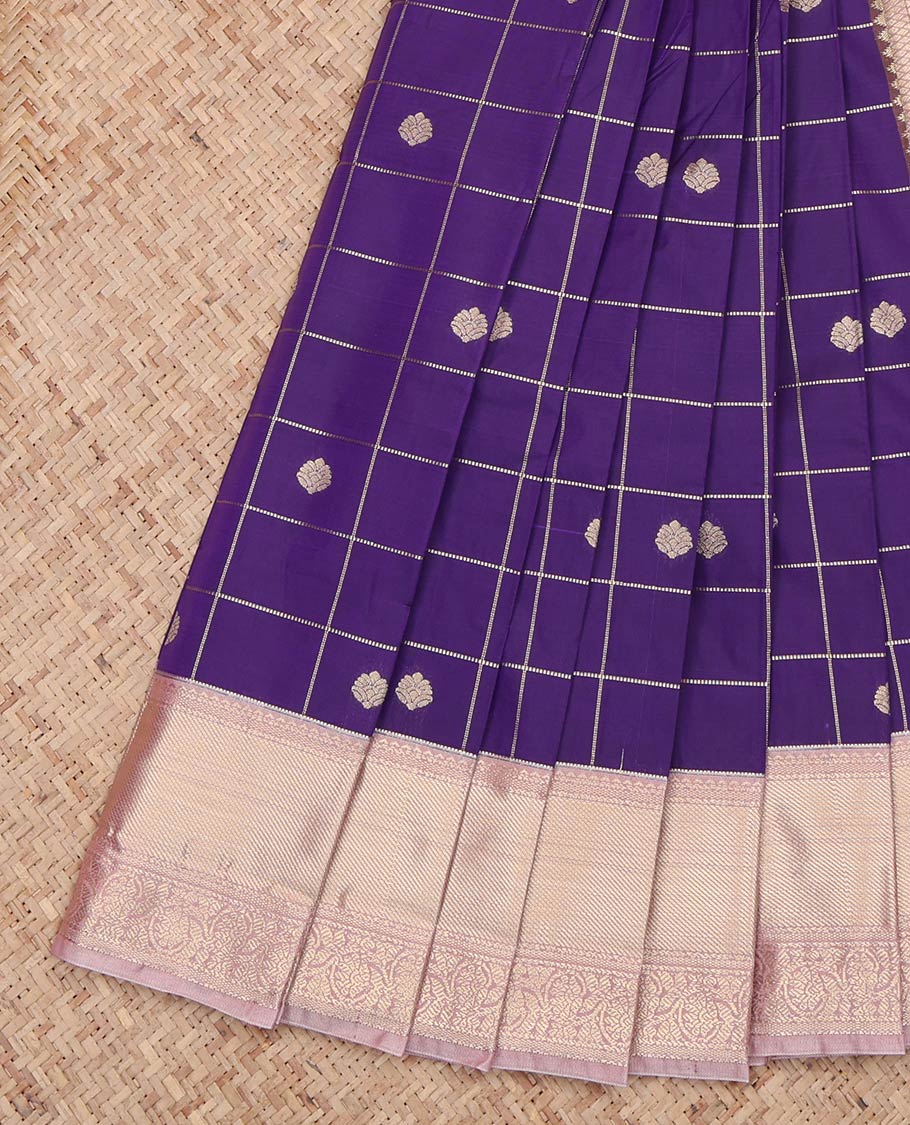 Violet Budget Silk Saree