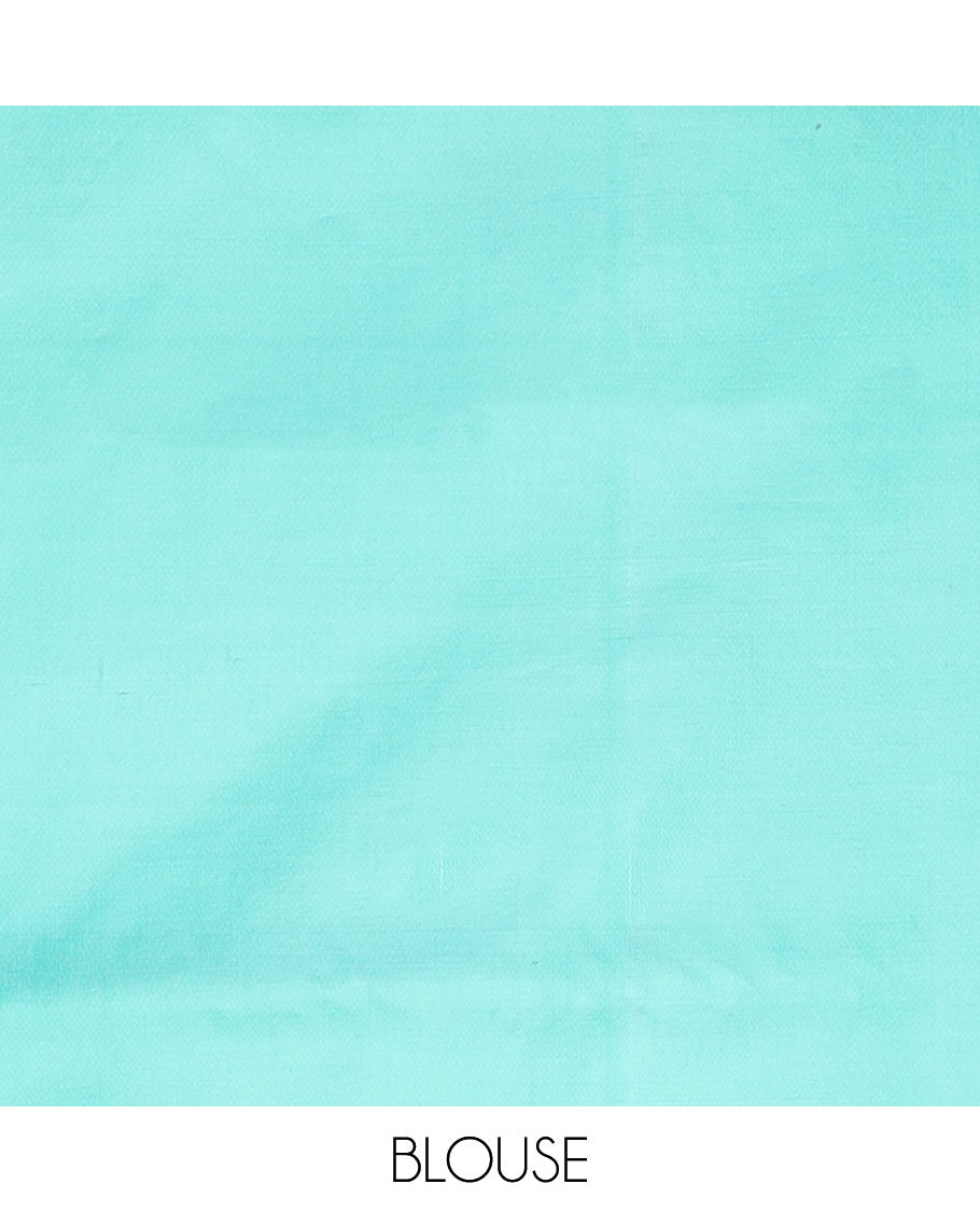 Borderless Red Banana Pith Saree, Vibrantly Woven with Buttas All Over Its Body, Complemented by a Contrast Pallu of Buttas, and Paired with a Contrast Blouse