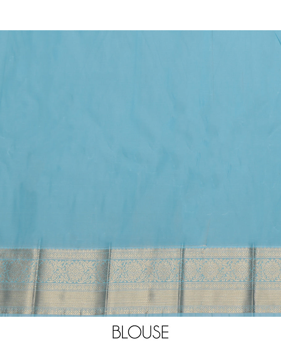 Purple Checks Budget Silk Saree