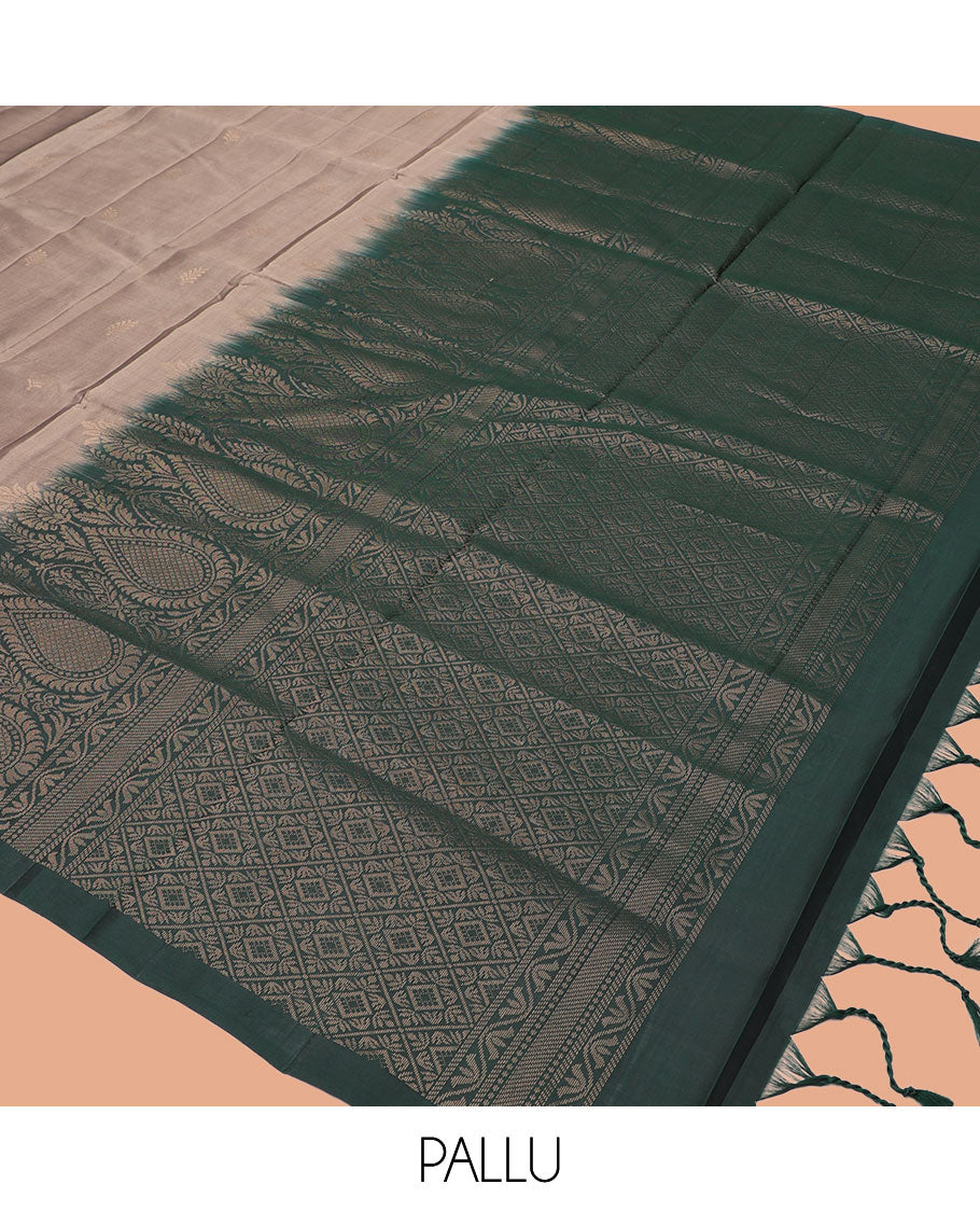 Grey Mayuri Lite Silk Mix Saree