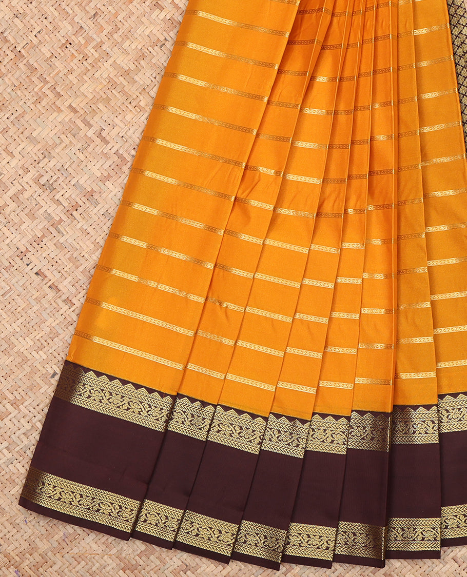 Orange Budget Silk Saree