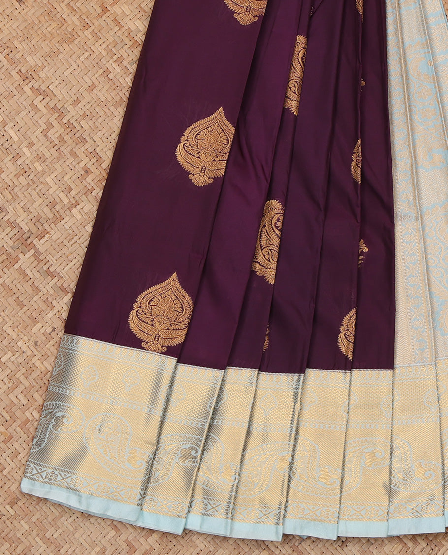 Purple Budget Silk Saree