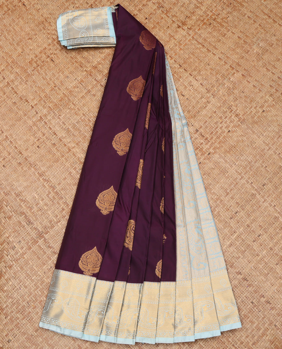 Purple Budget Silk Saree