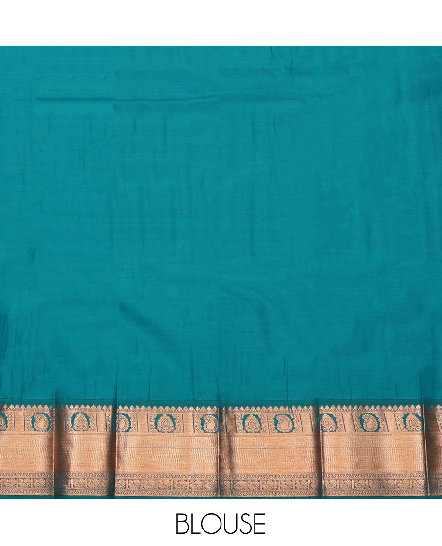 Rani Pink Budget Silk Saree, Masterfully Woven with Jacquard Design, Complemented by a Contrast Traditional Zari Border, Jaal Pallu, and a Contrast Blouse