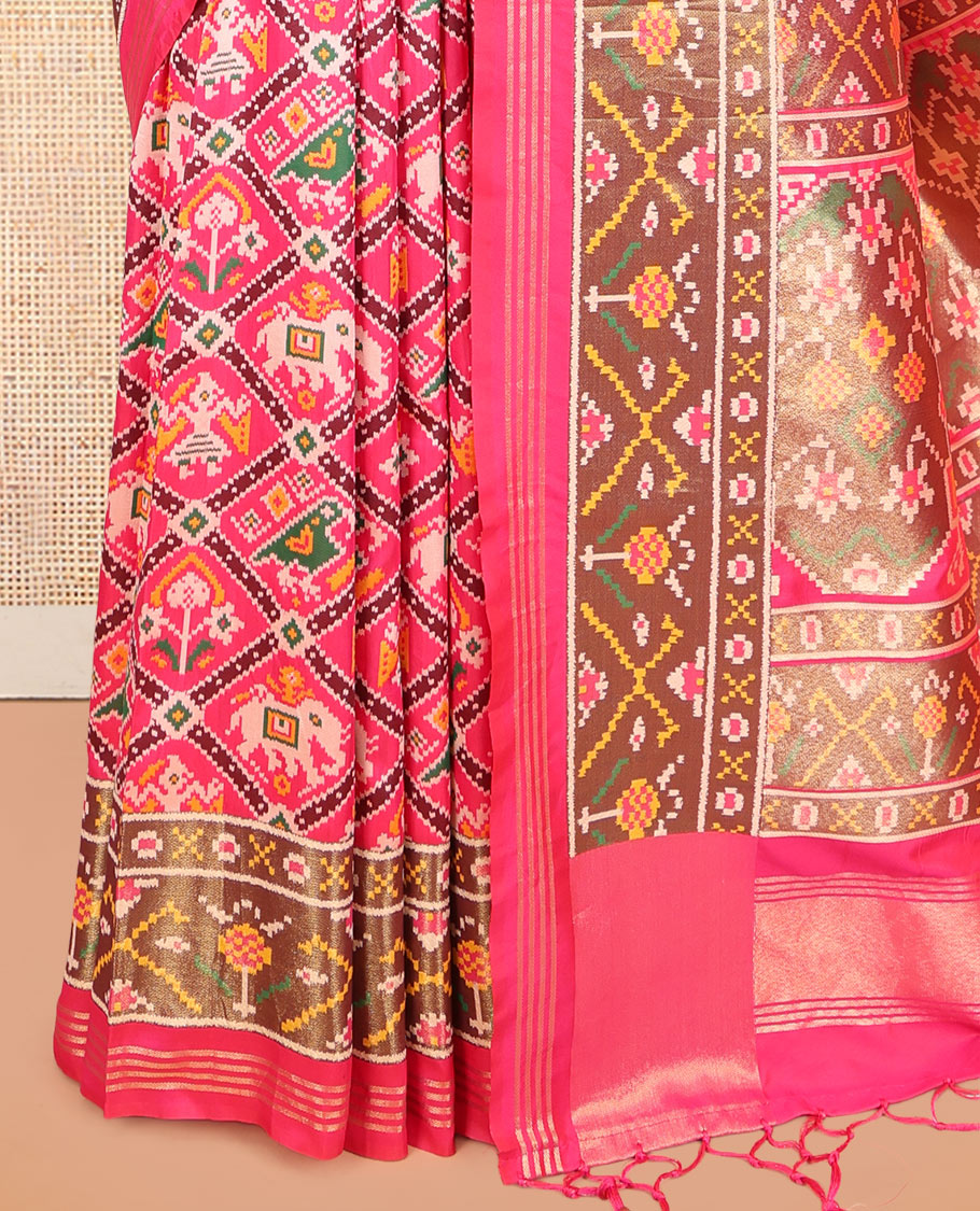 Fuchsia Pink Fancy Patola Saree