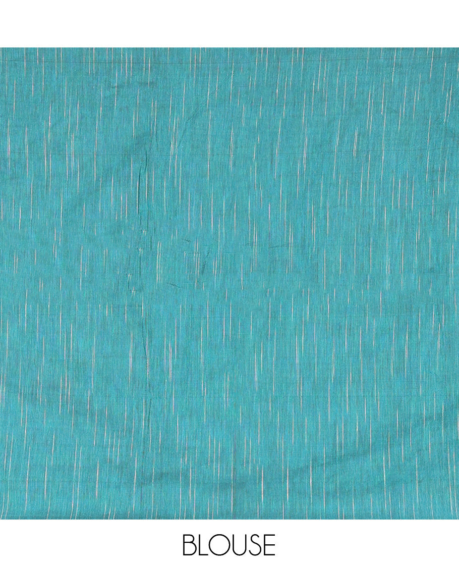 Borderless Grey Khadi Cotton Saree