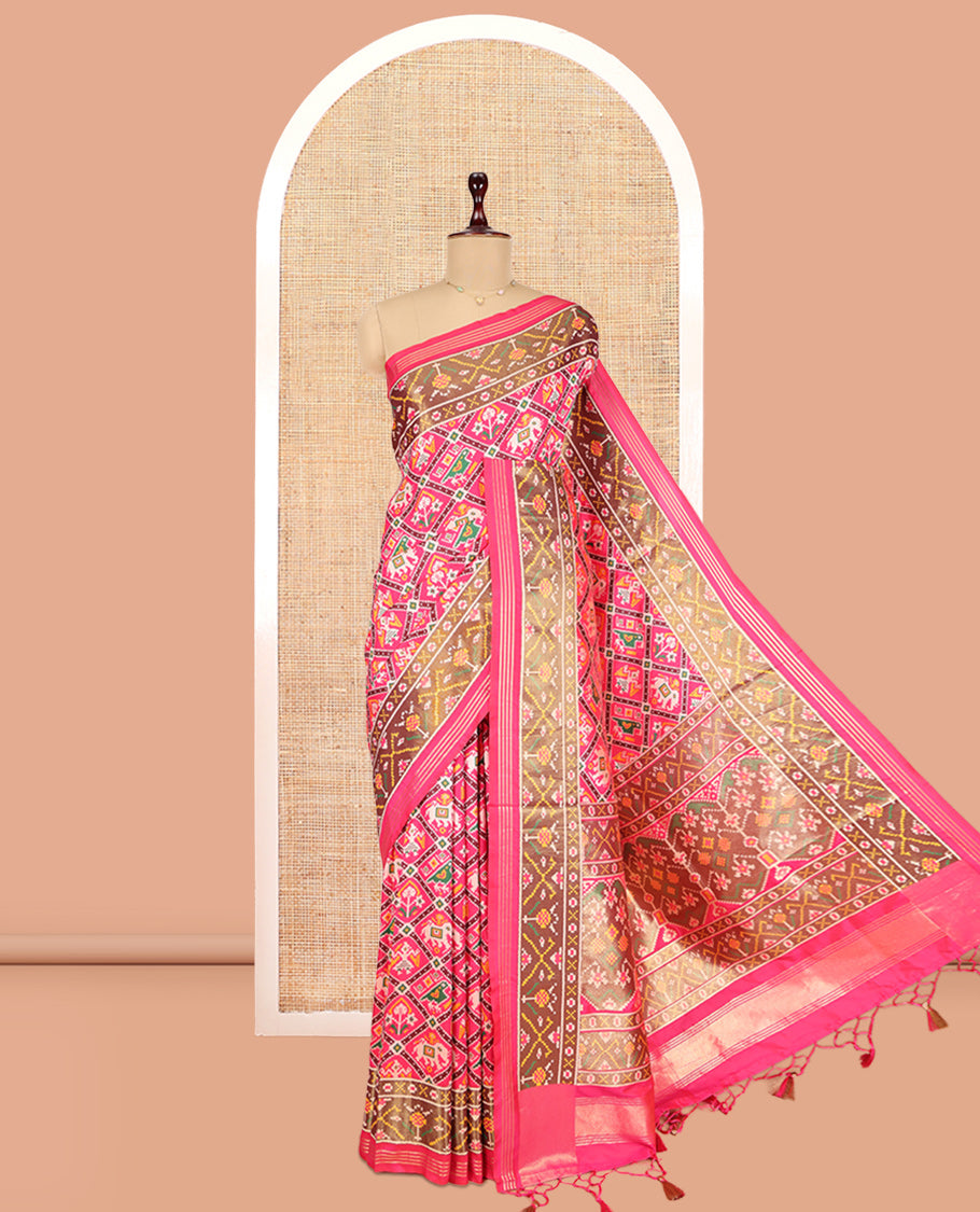 Fuchsia Pink Fancy Patola Saree