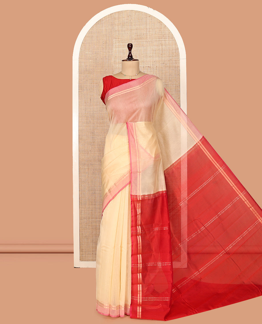 Sandal Silk Cotton Saree