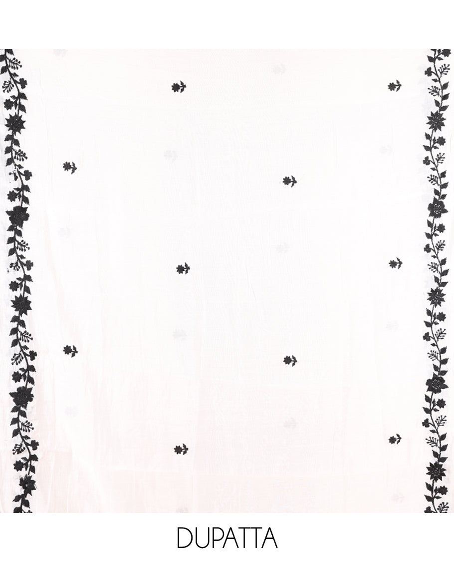 Milk White Chudidar Material