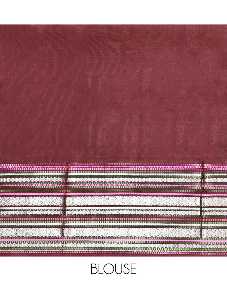 Purple Venkatagiri Silk Saree