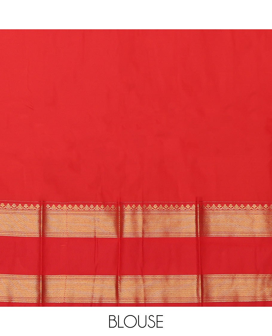 Maroon Stripes Budget Silk Saree