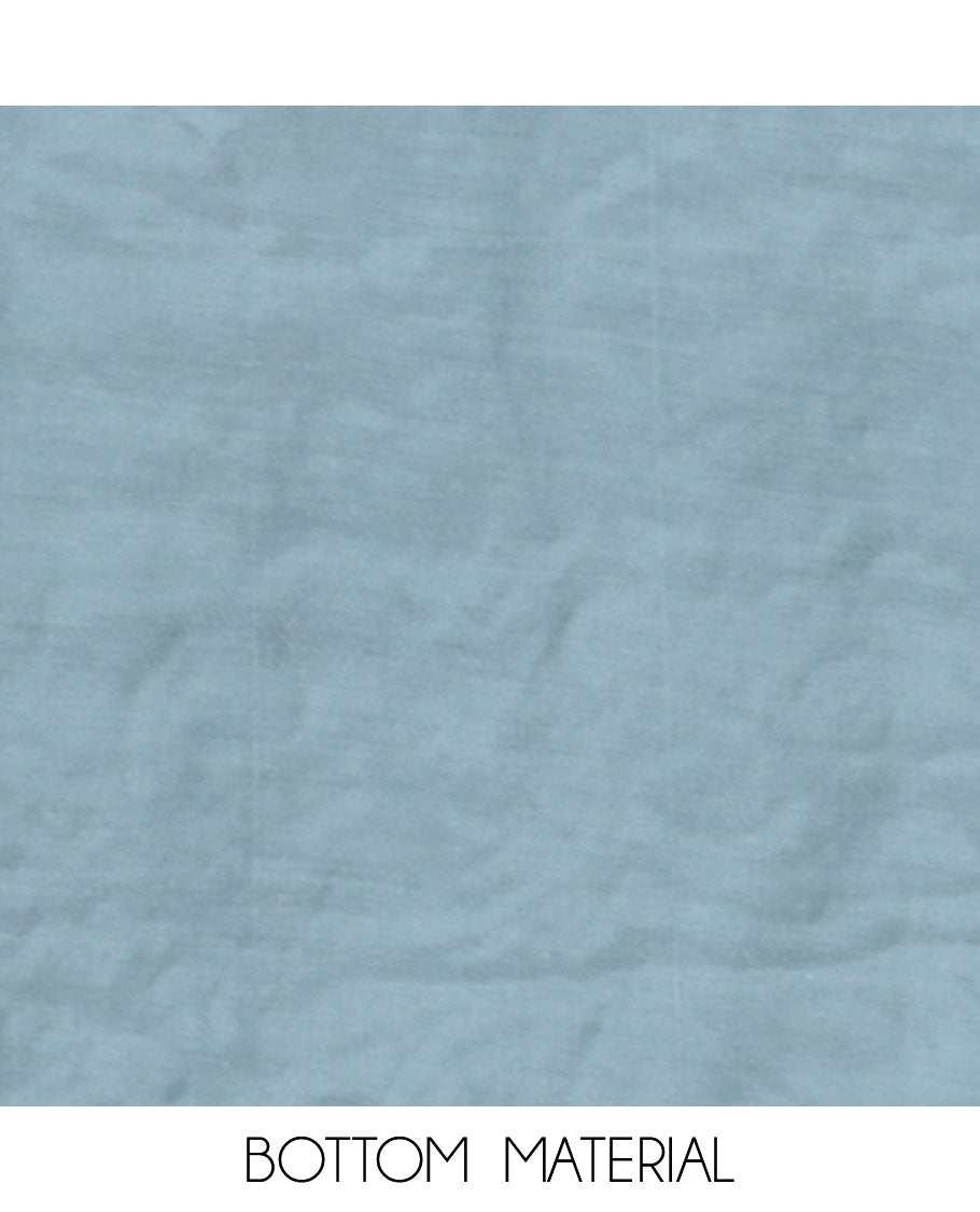 Peacock Blue Organza Material Chudidar Set