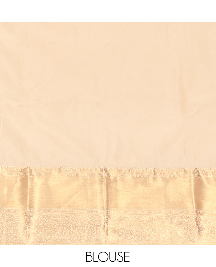 Maroon Zari Buttas Gift Saree