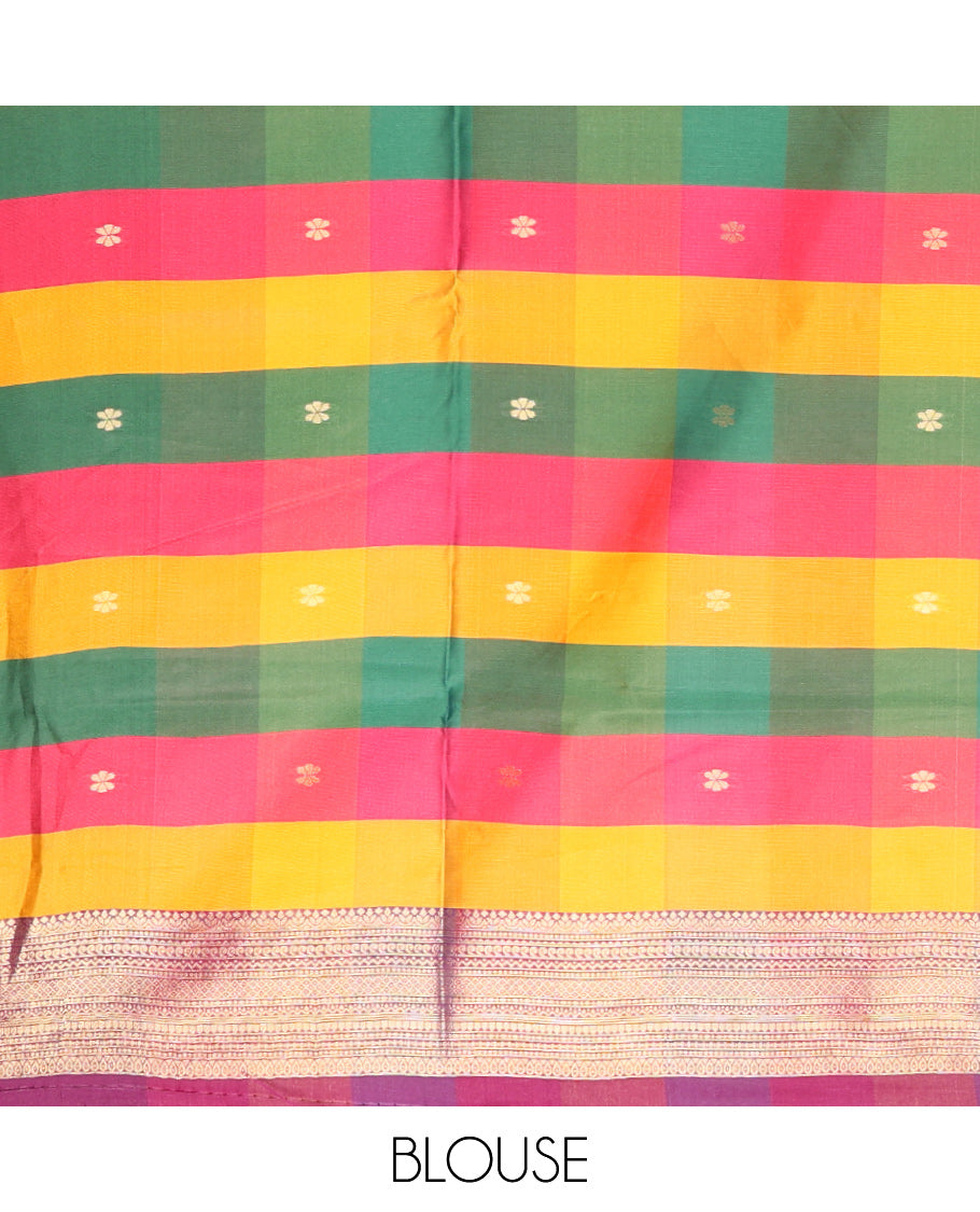 Purple Fancy Softy Silk Saree