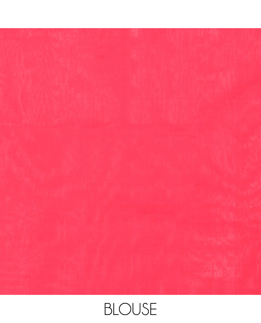 Black gementric ikkat cotton saree with contrast plain border & geometric design pallu