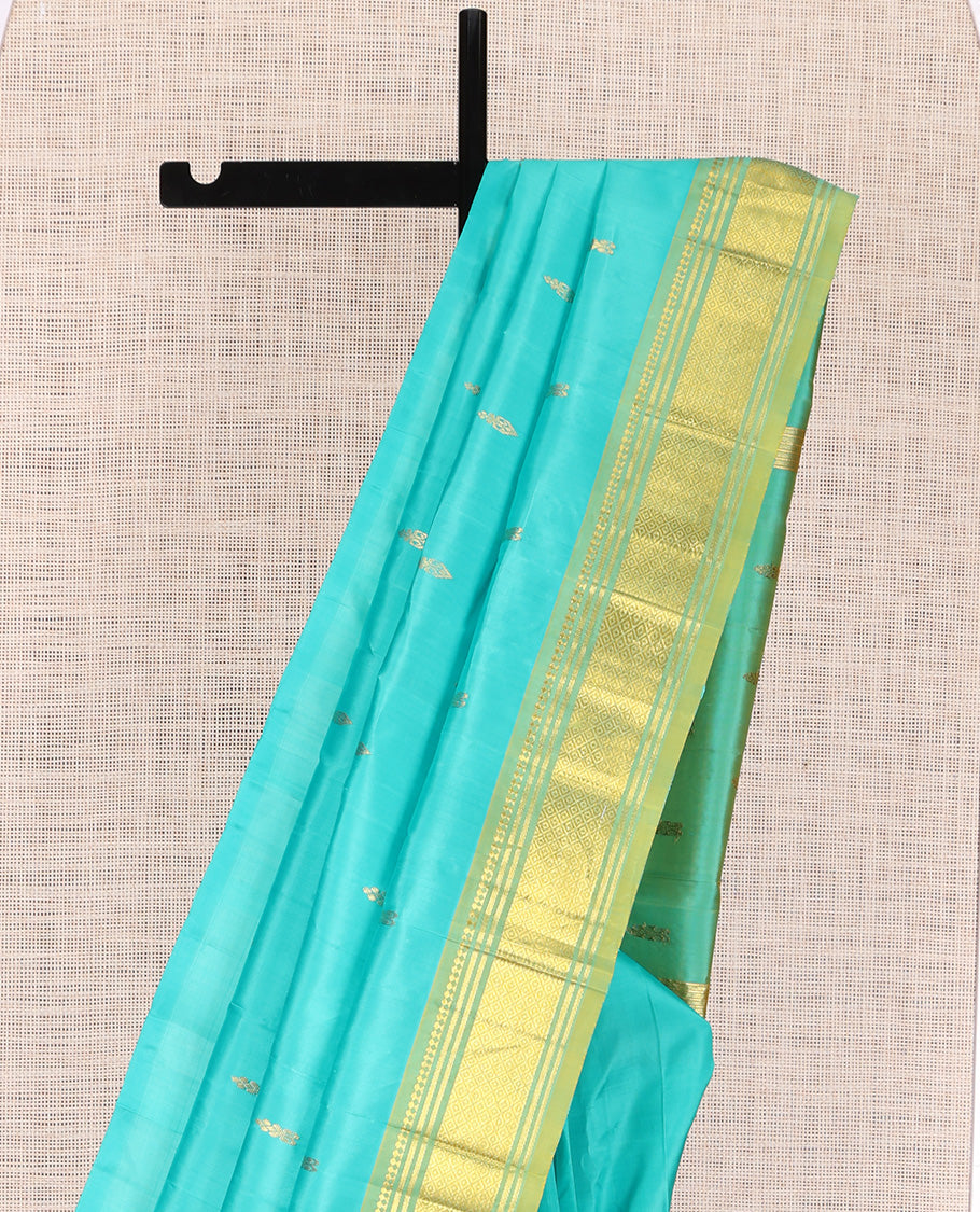 Blue Kanchipuram Silk Saree