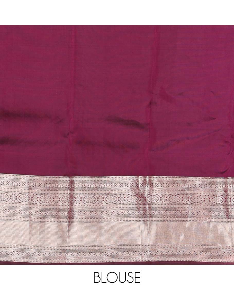 Green small buttas vasundhara elite silk saree with self intricate zari design border & pallu of argyle design