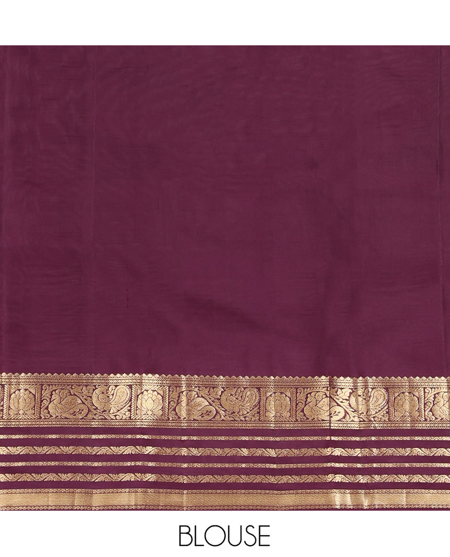 Grey Kanchipuram Silk Saree