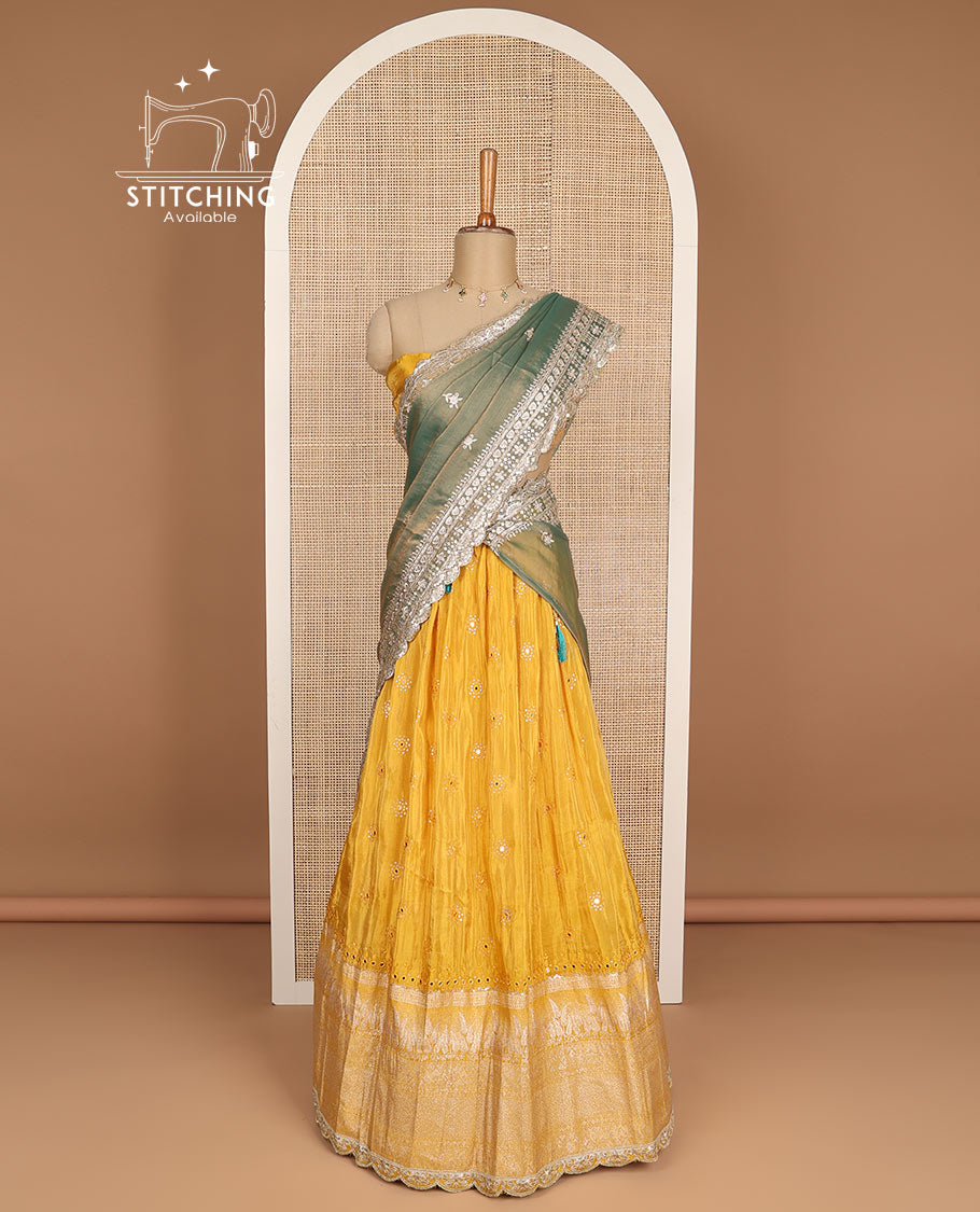 Designer Full Embroidery Saree, Honey Shade, SARI#969 main image 0