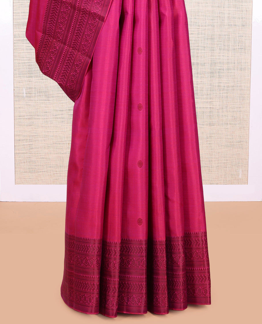 Pink Kanchipuram Silk Saree