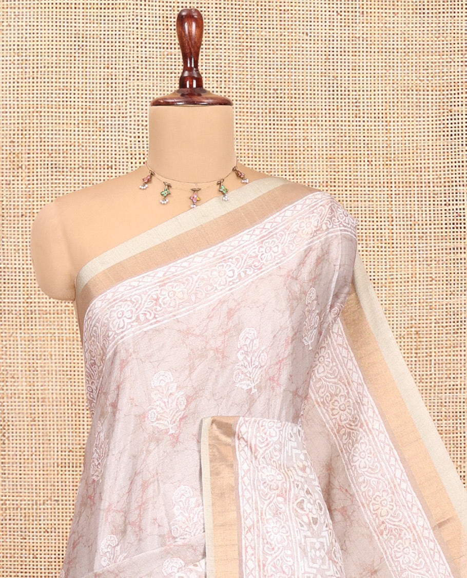 Chikku Manipuri Tussar Saree