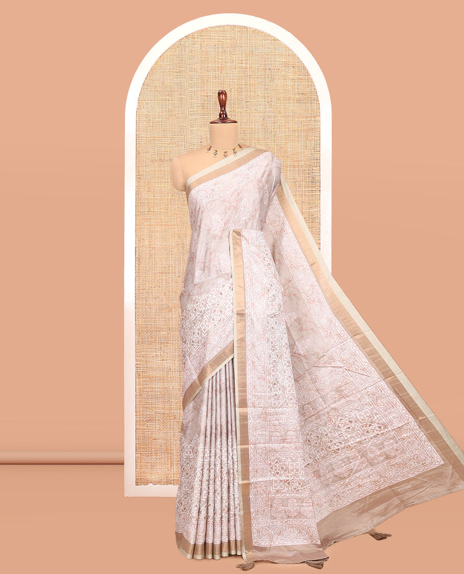 Chikku Manipuri Tussar Saree