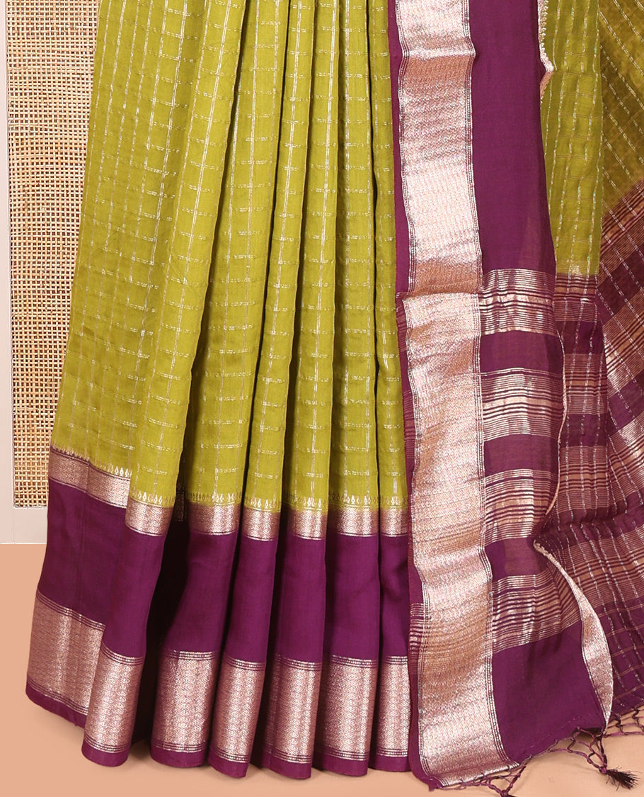 Green Assam Silk Saree