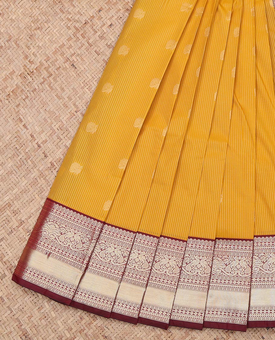 Yellow Budget Silk Saree