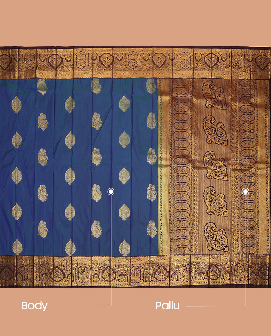 Blue Budget Silk Saree