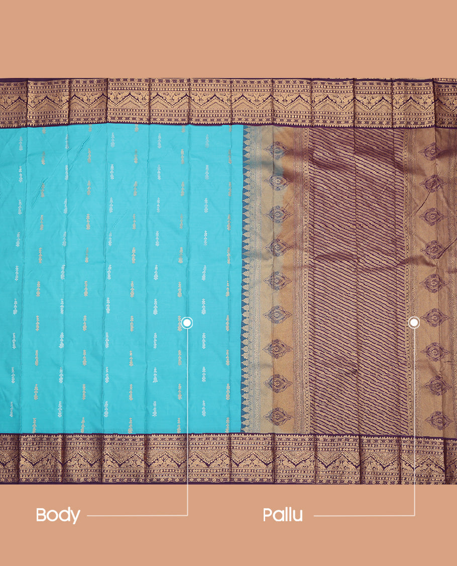 Blue Budget Silk Saree