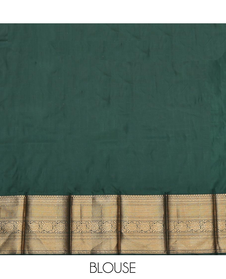 Pink Budget Silk Saree, Impeccably Styled with Floral Jacquard, Complemented by Contrast Traditional Zari Border, Jaal Pallu, and Contrast Blouse