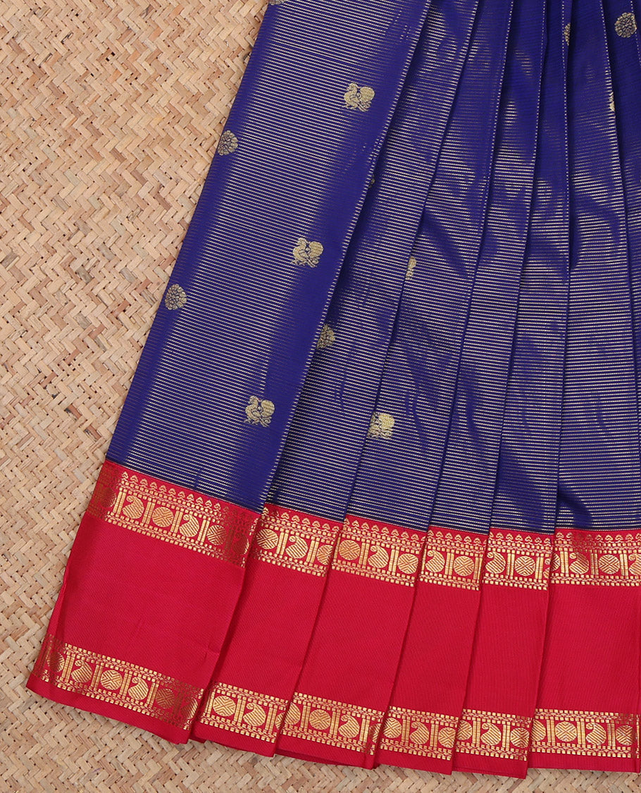 Blue Budget Silk Saree