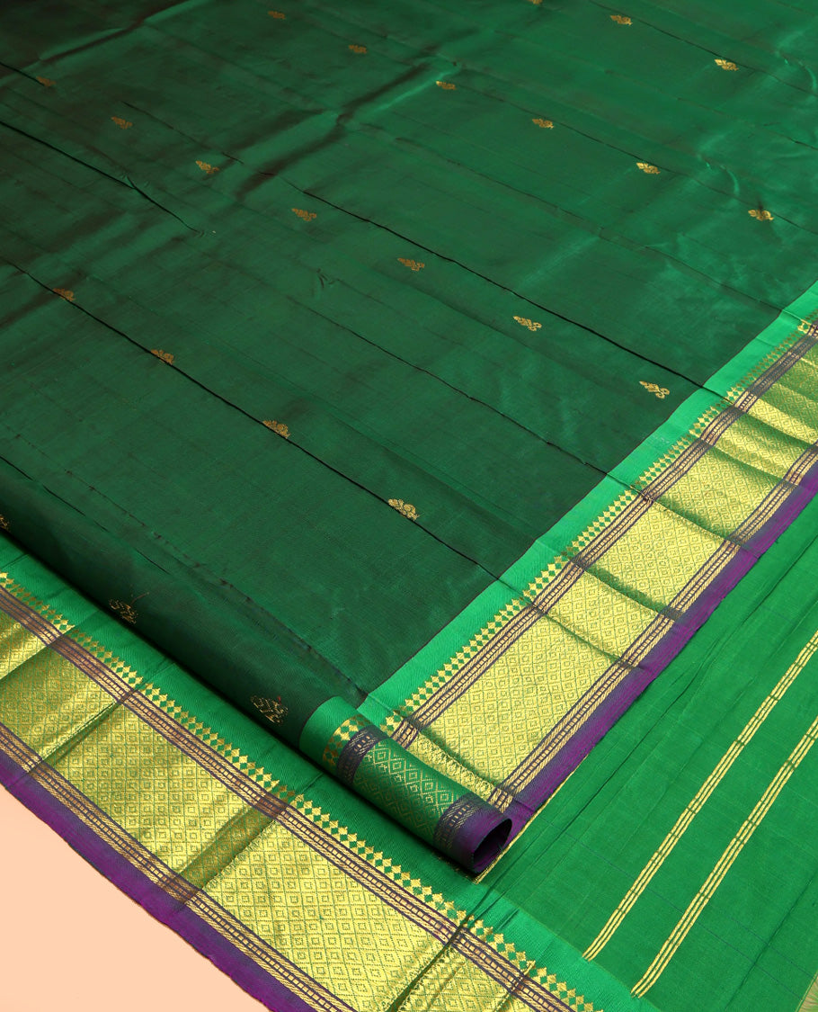 Green Woven Kanchipuram Silk Saree