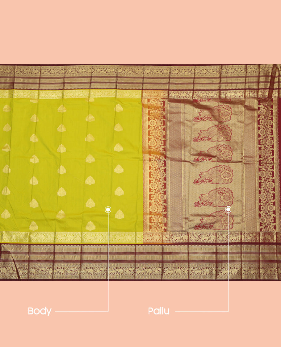 Green Budget Silk Saree