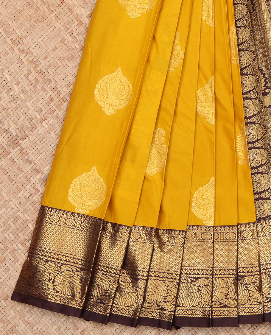 Yellow Budget Silk Saree