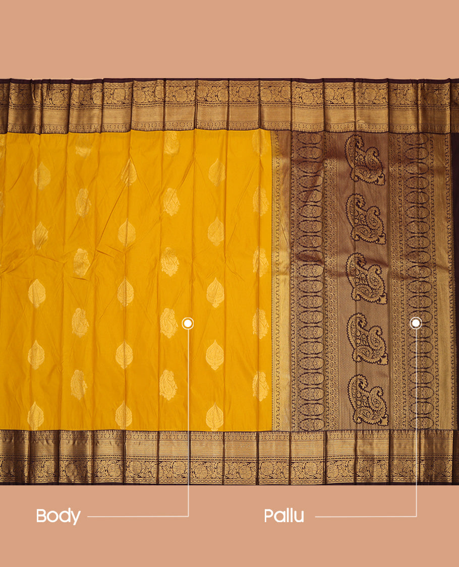 Yellow Budget Silk Saree