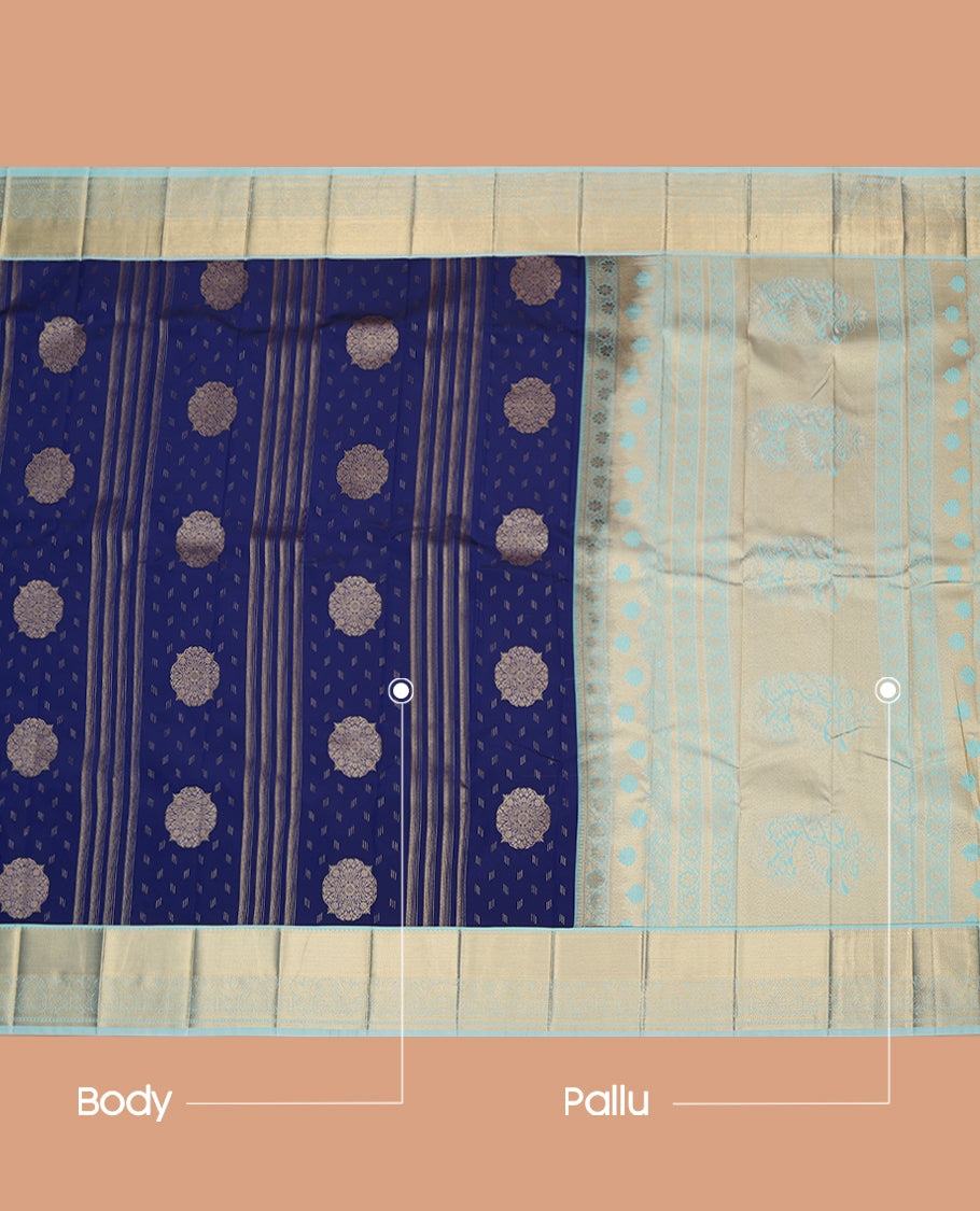 Blue Budget Silk Saree