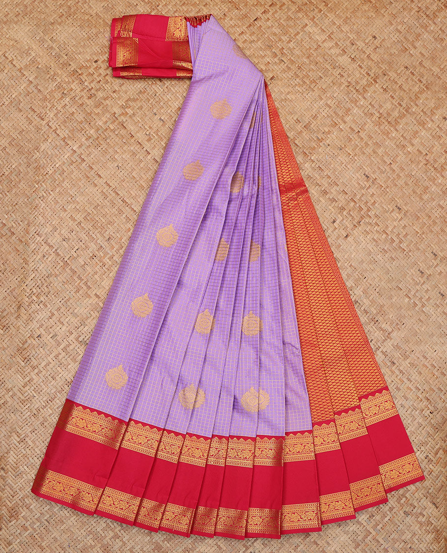 Lavender Budget Silk Saree