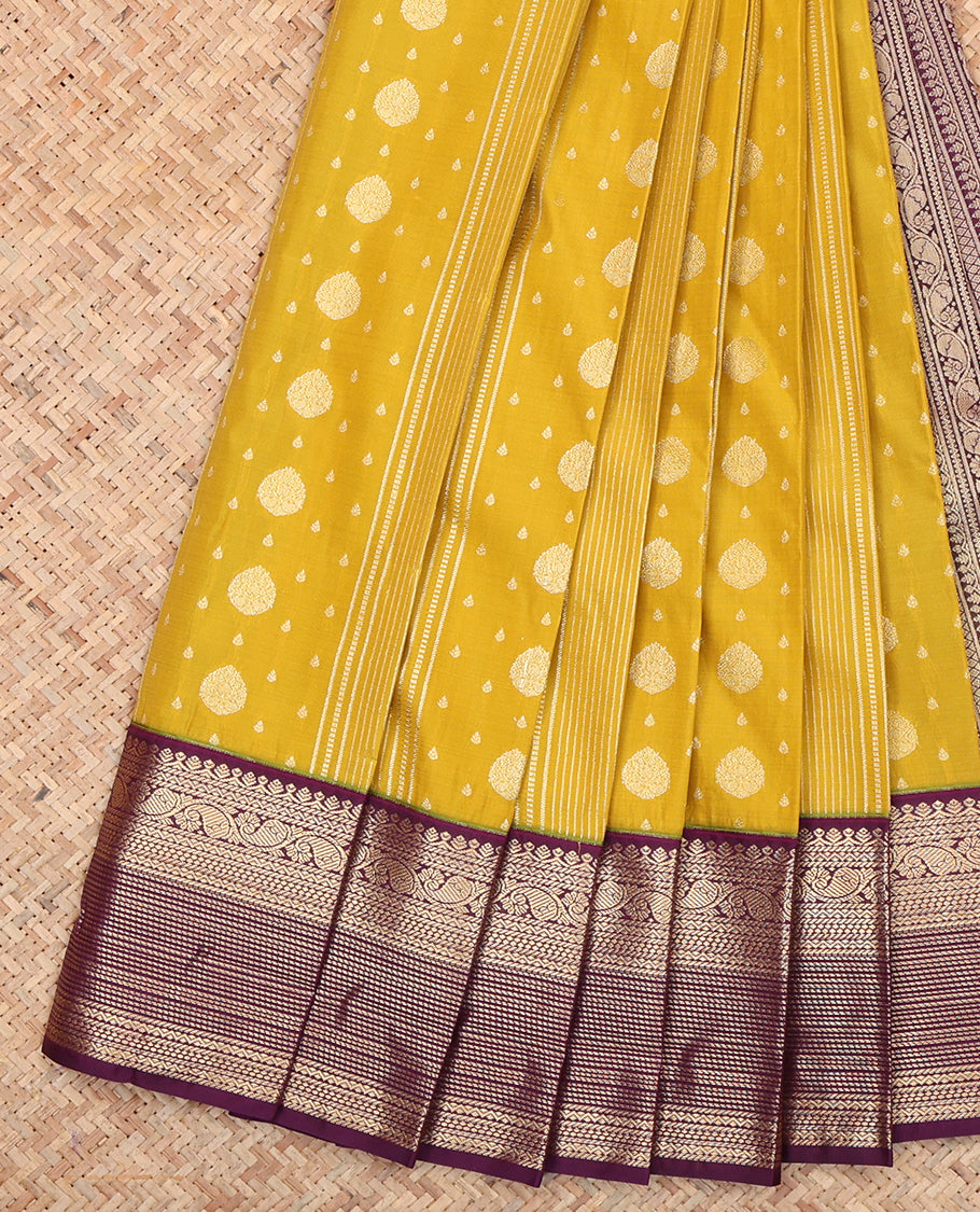 Yellow Budget Silk Saree