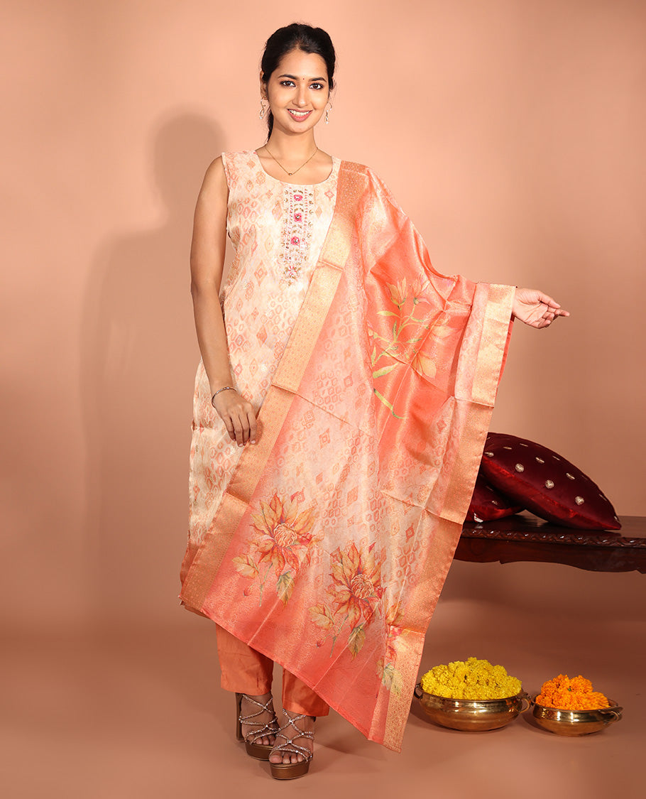 Sandal Tissue Readymade Suit