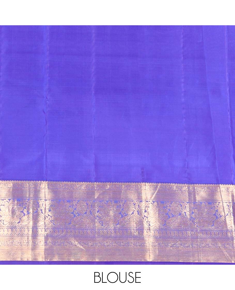 Green zari buttas Vasundhara silk mix saree, contrast traditional zari design border, and ogee patterned pallu