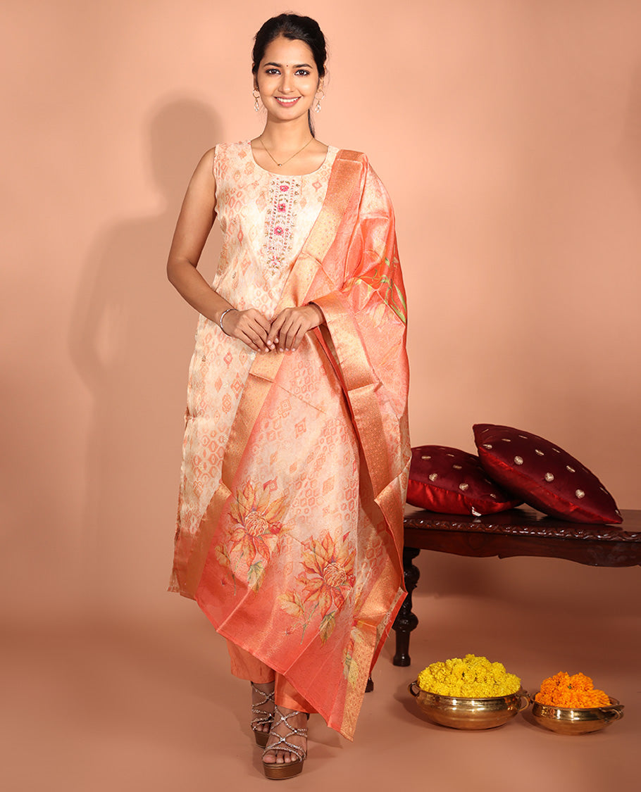 Sandal Tissue Readymade Suit